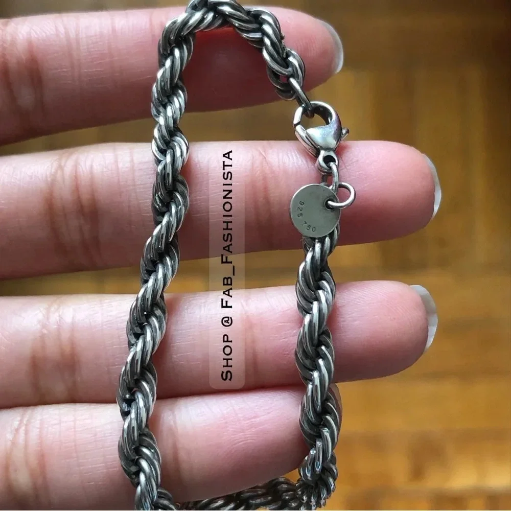 Tiffany co Sterling Silver Vintage Rope twist bracelet